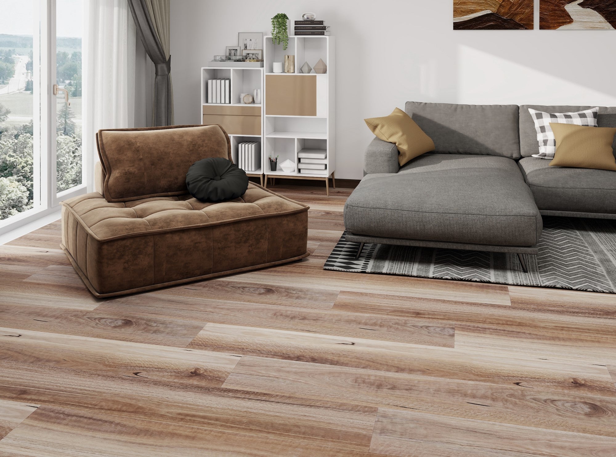 Duro-9mm-Hybrid_Flooring-Colour-Spotted_Gum-D5002-Room Duro-9mm-Hybrid_Flooring-Colour-Spotted_Gum-D5002-Room