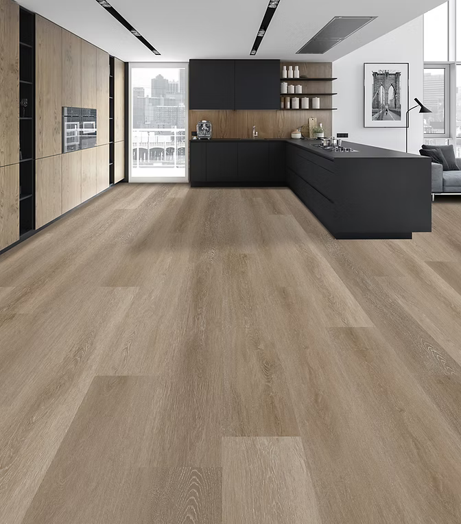 European-Hybrid_Flooring-7mm-Colour-Sand_Wood-DLS814W-Room European-Hybrid_Flooring-7mm-Colour-Sand_Wood-DLS814W-Room