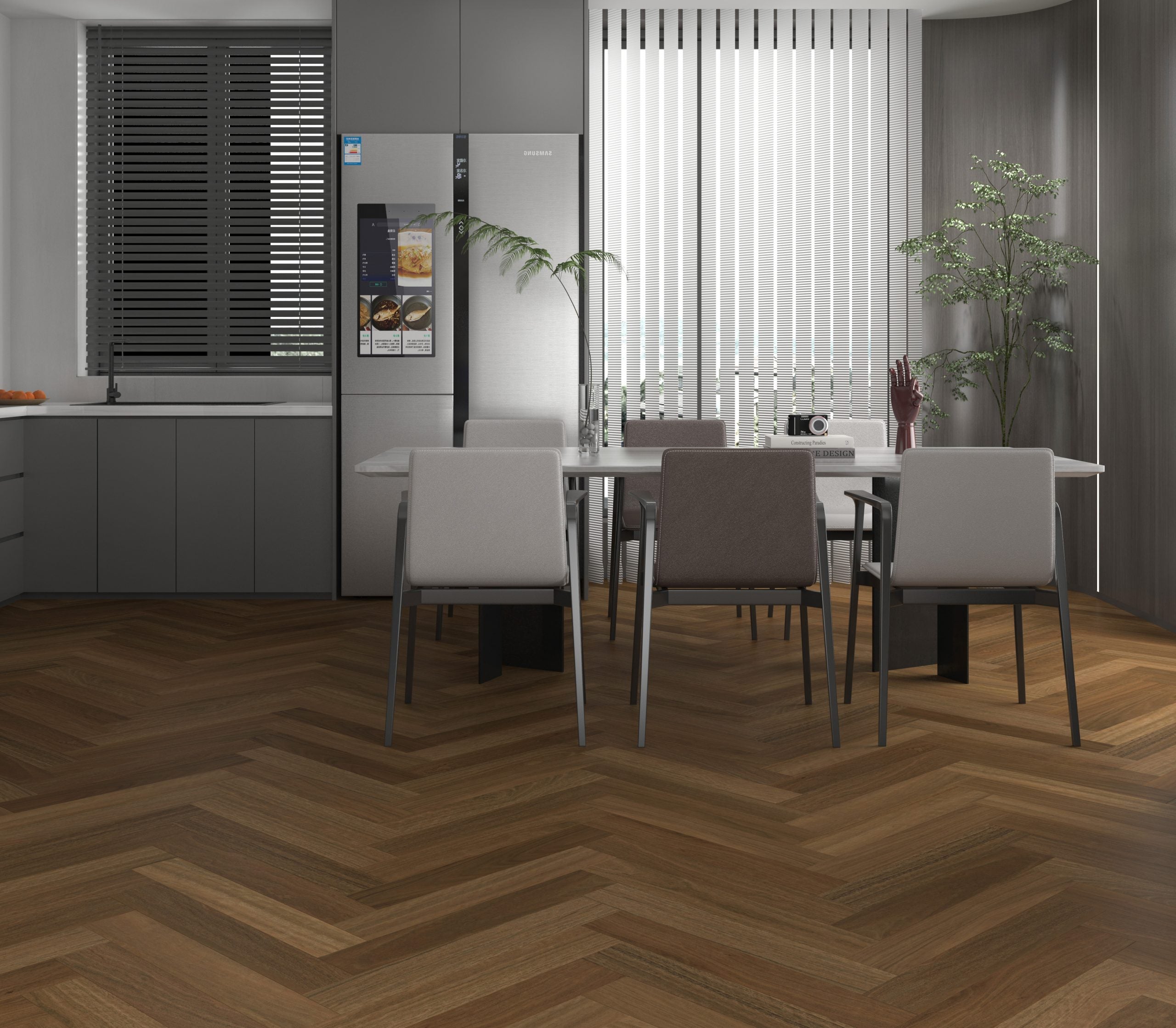 AquaFlex-Herringbone-12mm-Colour-Spotted-Gum-Room