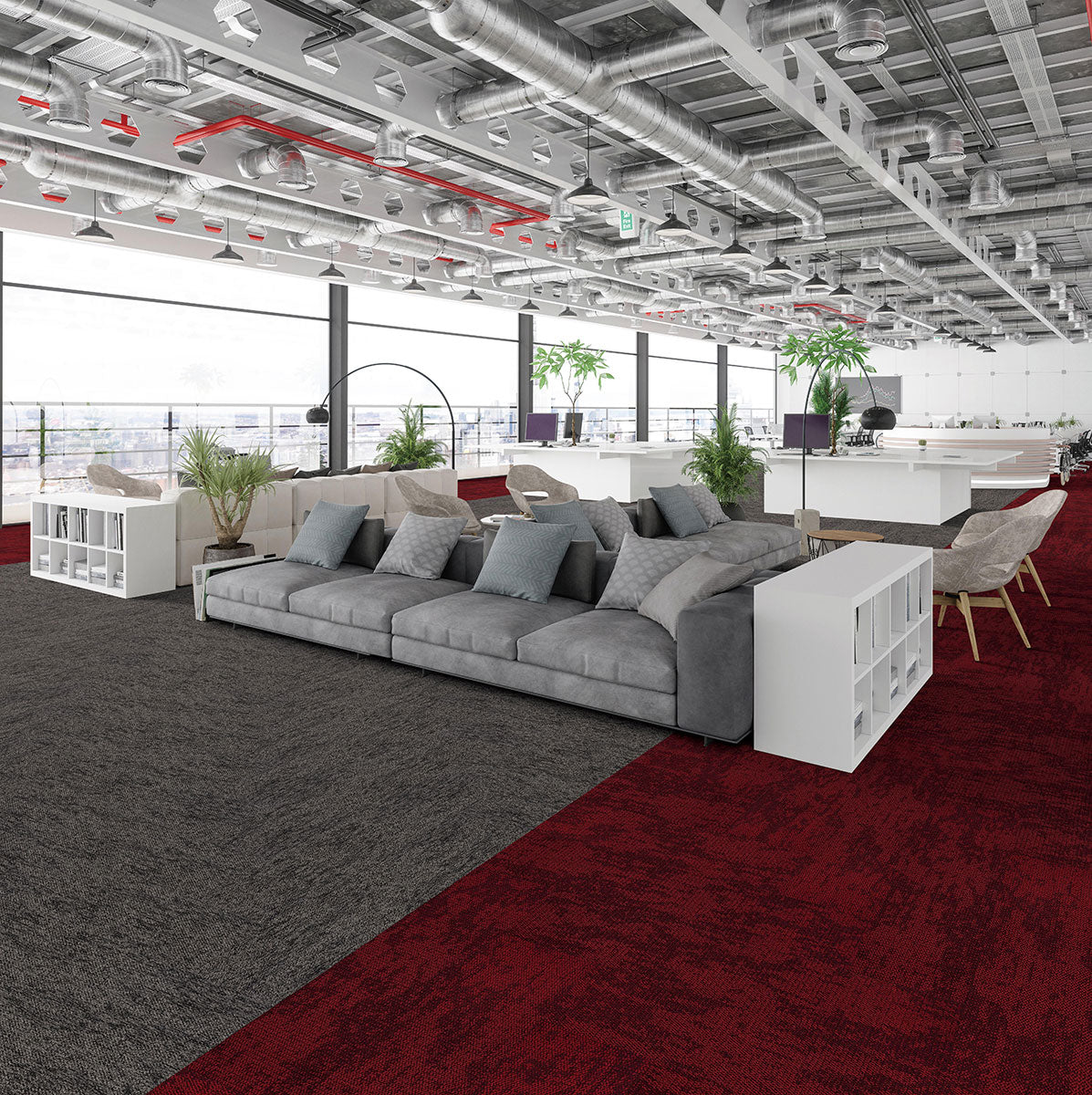 Pebble-Carpet_Plank_Flooring-Colour-Ruby-Metal-Herringbone
