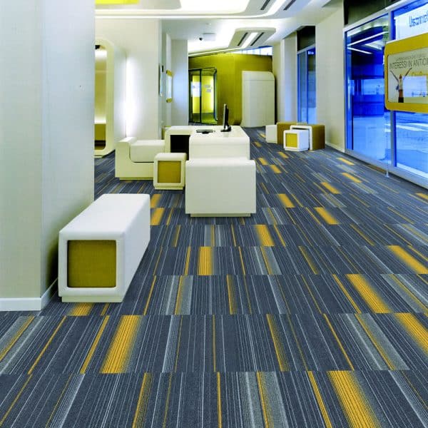 Metro-Boulevard-Silver-Grey-Carpet Tile Flooring 50cm x 50cm