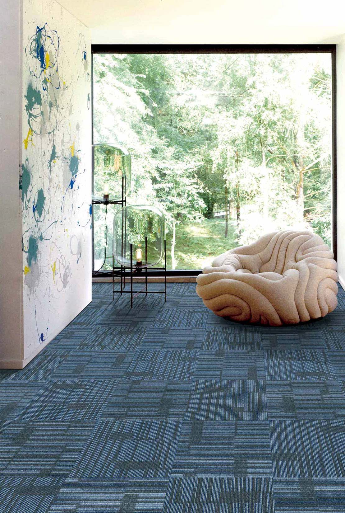 Sierra Carpet Tile Flooring colour Cobalt-2