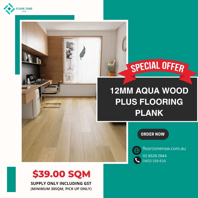 12mm Aqua Wood Plus Flooring Plank Special Promotion