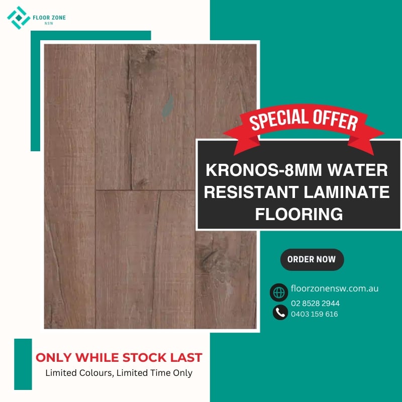 Special Prices Kronos-8mm Water Resistant laminate Flooring