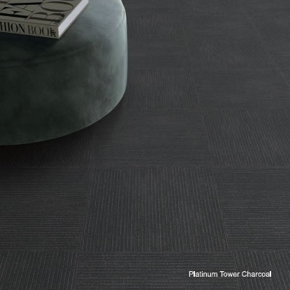 Platinum-Towers-Carpet-Tiles-Flooring-50cm x 50cm-Colour -Charcoal-setting